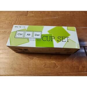 SEALED Thinkgeek Ctrl+Alt+Del cup set by Idea for Life
